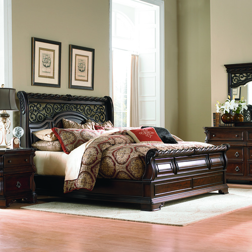 Liberty Furniture | Products | Queen Sleigh Bed Dresser And Mirror