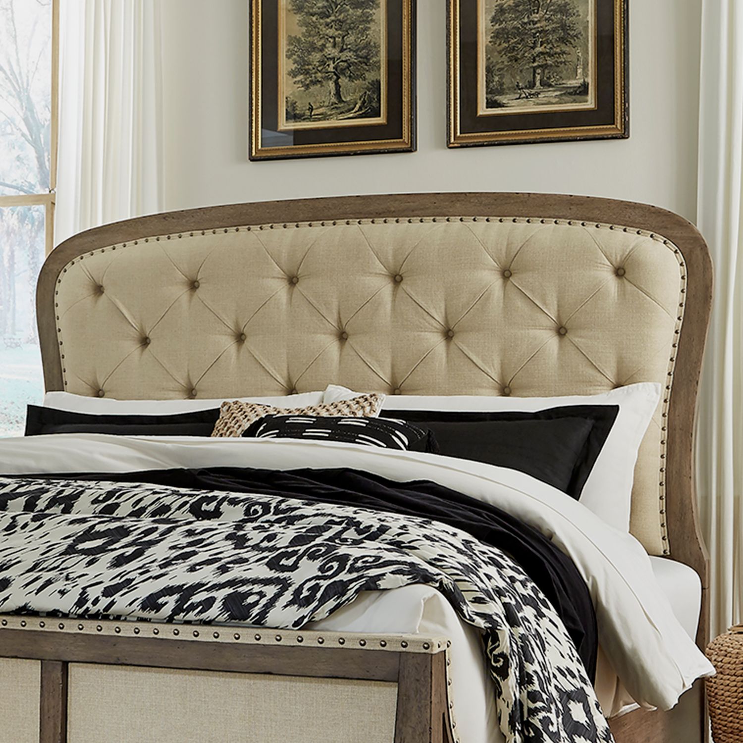 Americana Farmhouse Queen Tufted Panel Headboard 615BR13HUT