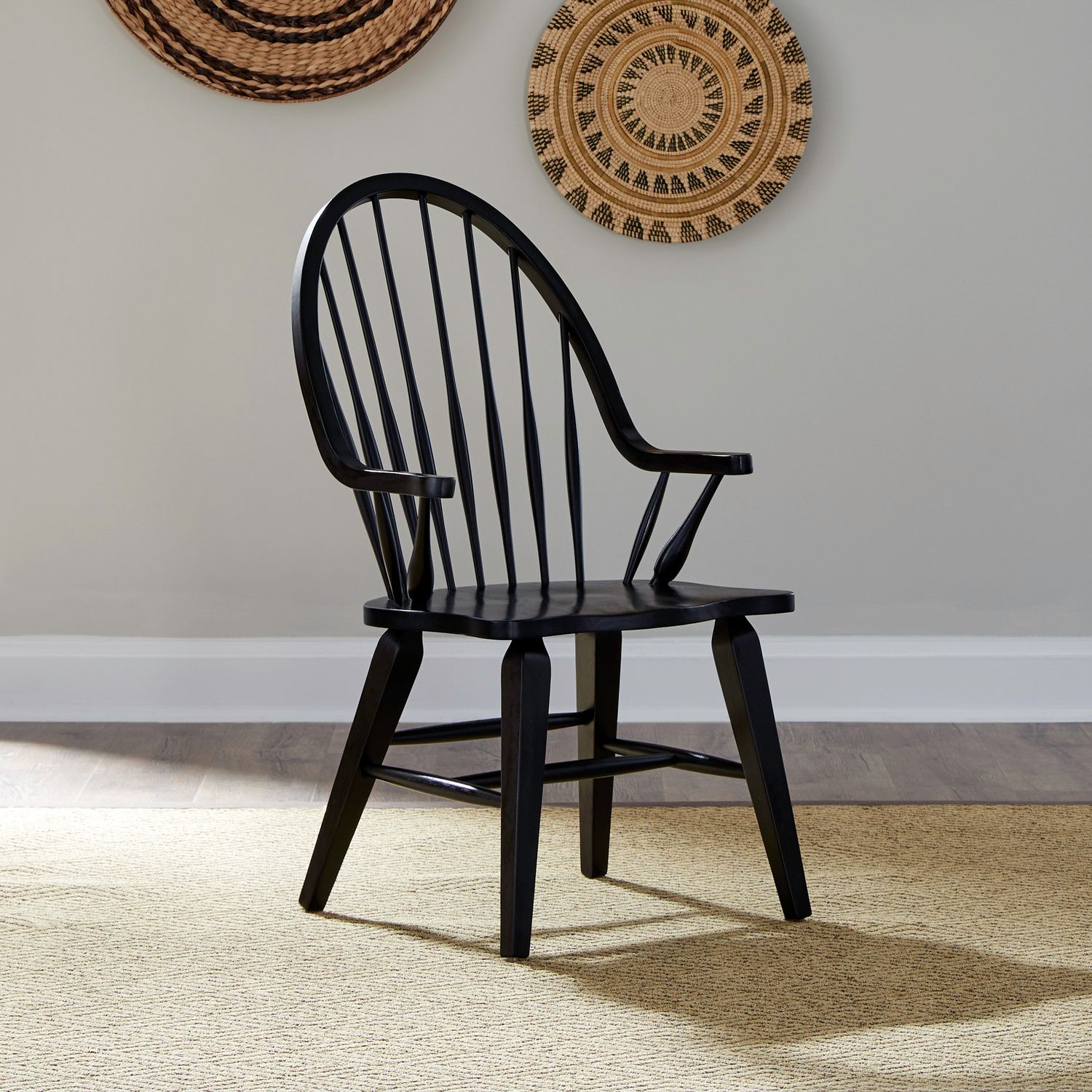 小*琢様   windsorベスト black Liberty Furniture | Products | Windsor Back Arm Chair Black