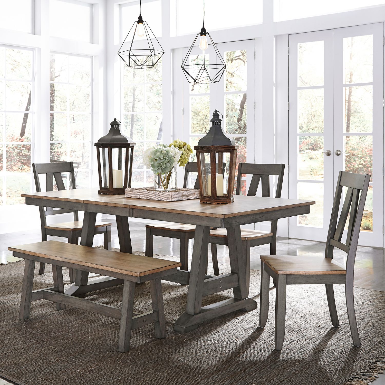 Liberty Furniture | Products | 6 Piece Trestle Table Set